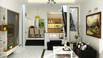 Mẫu bố trí nội thất phòng khách nhà mái thái siêu ấn tượng