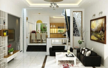 Mẫu bố trí nội thất phòng khách nhà mái thái siêu ấn tượng